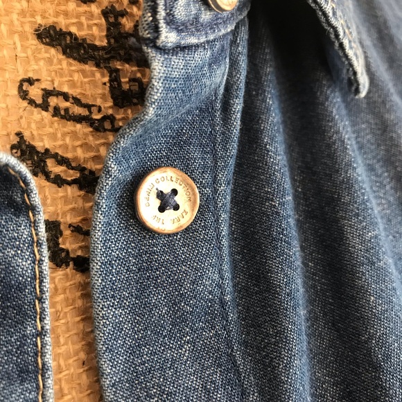Zara Trafaluc Long Denim Shirt - Picture 5 of 6